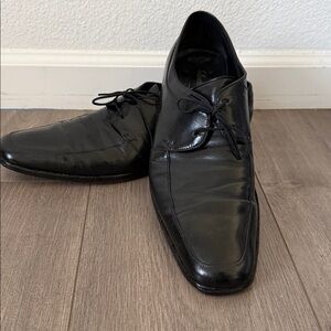 Salvatore Ferragamo Black Leather Oxfords Size 10.5